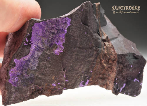 Sugilite fibrous (Cybelene, Luvulite, Royal Azel)- Nchwaning II Mine, Kalahari, South Africa