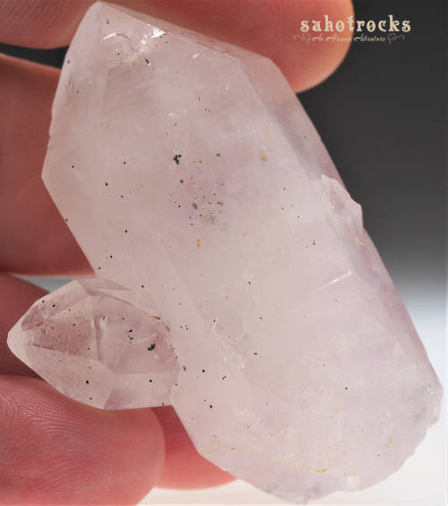 Brandberg Quartz Crystal - Amethyst included - Gobobosep, Namibia