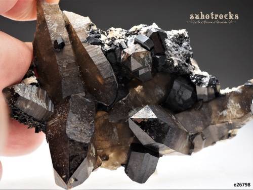 UNIVERSAL PROTECTOR Aegirine, Smokey Quartz Crystal, A-Feldspar - Mount Malosa, Malawi