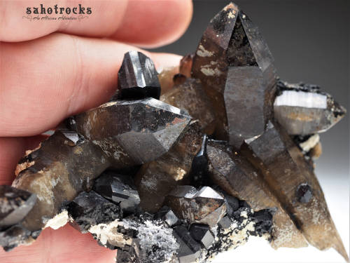 UNIVERSAL PROTECTOR Aegirine, Smokey Quartz Crystal, A-Feldspar - Mount Malosa, Malawi