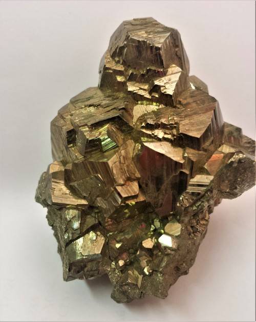 Pyrite Cluster in Buddha shape - Huanzala Mine, Huallanca District, Peru