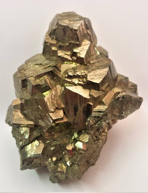 Pyrite Cluster in Buddha shape - Huanzala Mine, Huallanca District, Peru