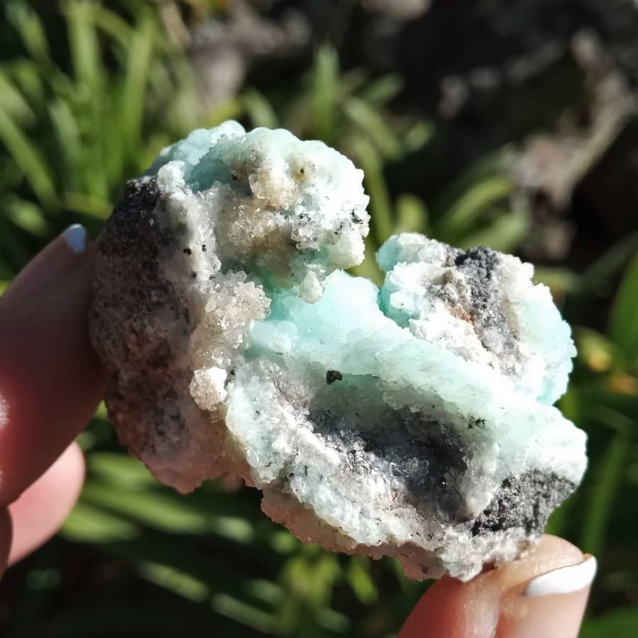 Smithsonite and Calcite, Rare mineral - Skorpion Mine, Namibia 80 grams