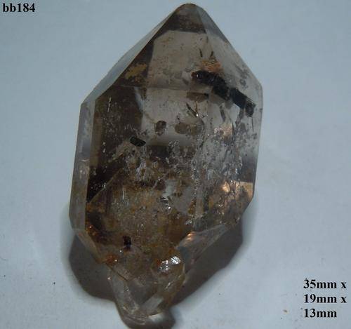 Mulanje mtn aegerine included quartz crystal-Malawi-8gram