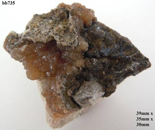 Kalahari manganese fields calcite and olmiite crystals on matrix-South Africa-46gram