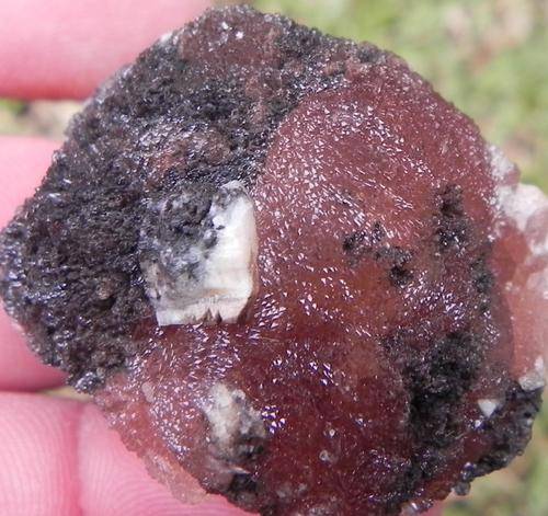 Kalahari manganese fields olmiite and calcite crystals on matrix-south africa-48g