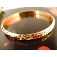 BANGLE 9k GOLD FILLED WITH PATTERN