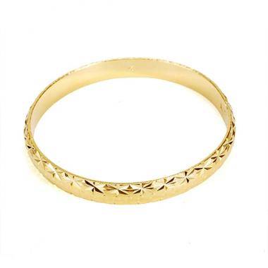 BANGLE 9k GOLD FILLED WITH PATTERN