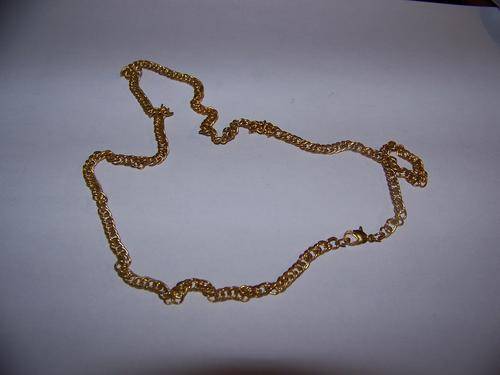 GOLD EGP NECKLACE 55CM LONG