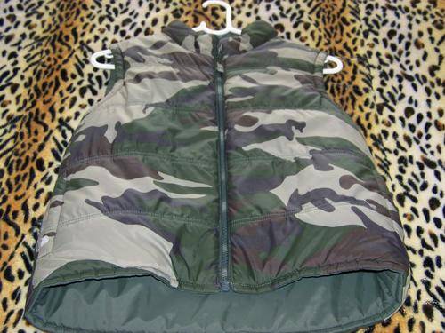 JACKET NO SLEEVES PADDED CAMO REVERSIBLE