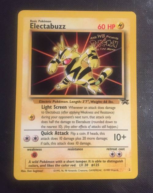 Pokemon TCG: Electabuzz #2 - The First Movie Promo