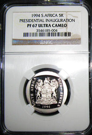 PF 67 ULTRA CAMEO*2ND HIGHEST GRADE 1994 PRESIDENTIAL INAUGURATION R5 NGC GRADED @ R1 ~INVEST NOW!!!