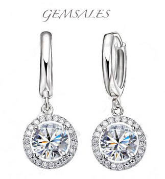 NEW ARRIVAL!!! HALO DESIGN EARRINGS *** STAMPED 925 ***