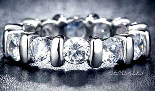 Extraordinary! Cr Diamond Ring *S925*  -  SIZE 7