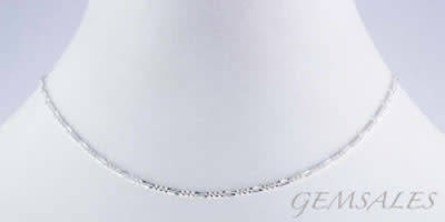 SILVER FIGARO CHAIN  * LENGTH ~ 55cm*