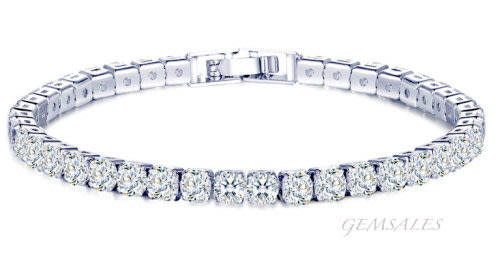 TENNIS BRACELET # 41 SIMULATED DIAMONDS  0.43ct EACH #  ELEGANT  ***GIFT IDEA***