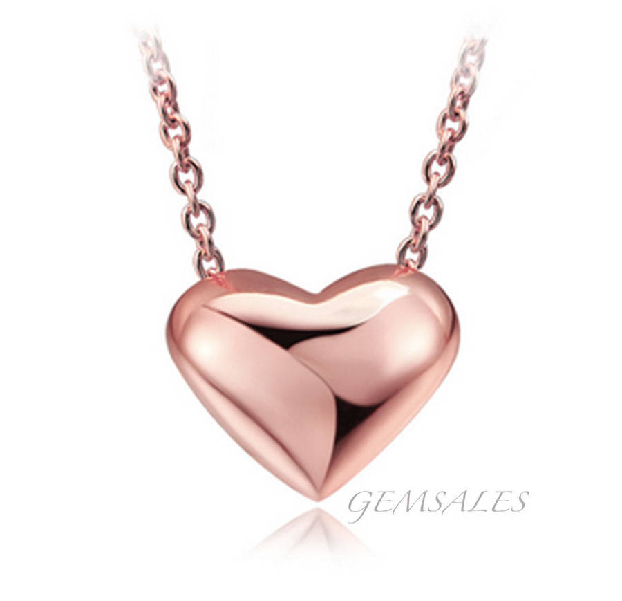 ROSE GOLD PLATED PENDANT NECKLACE   - CHAIN  45cm + 5cm Extension