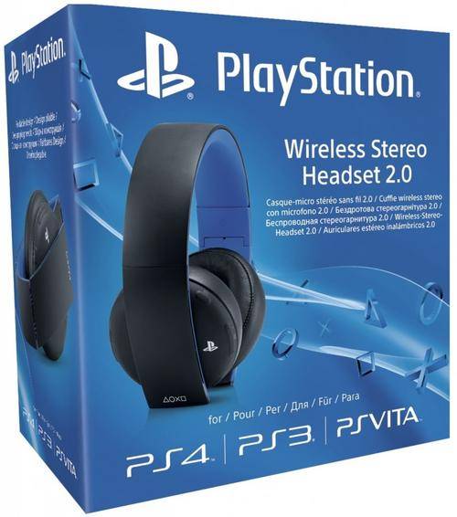 PlayStation 4 Wireless Stereo Headset 2.0 (PS4) Compatible: PS4, PS3, PSVITA, PC