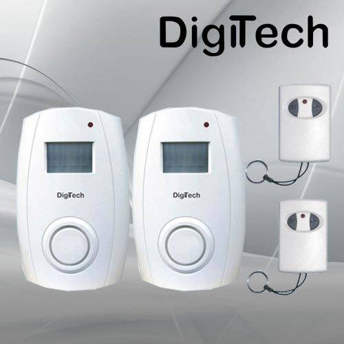 Digitech Wireless Twin Motion Sensor Alarm+2 Remotes