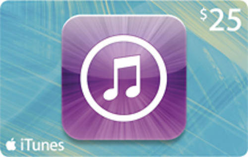 iTunes $25 Gift Card Voucher - Free Digital Delivery