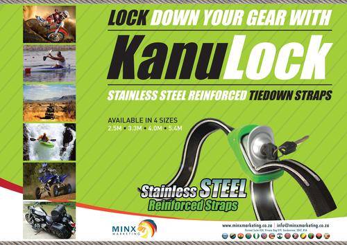 KANULOCK REINFORCED TIE DOWN STRAPS 2.5m (4 SIZES AVAILABLE)