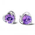 FANCY HEART STUD EARRING