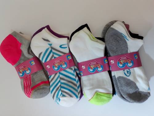 12 - Pair Multi Colour Cotton Fun Sports Socks