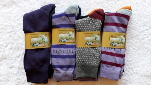 12 Pair Cotton Assorted Coloured Socks