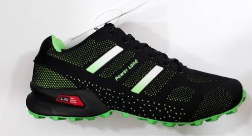 Powerland Trainers Green - Size 6 7 8 9 10