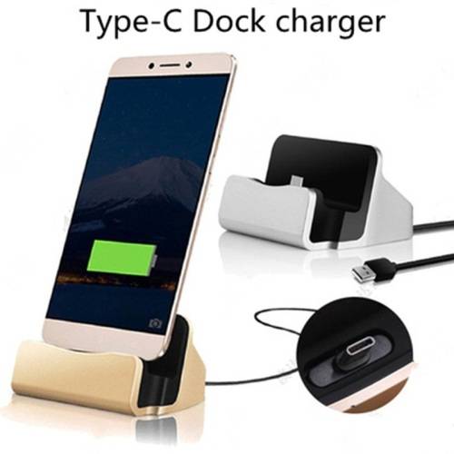 Charging Dock and Sync Stand for Type C (Gold)