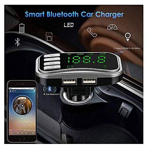 Car MP3 FM Transmitter with Dual USB Port & Large Display