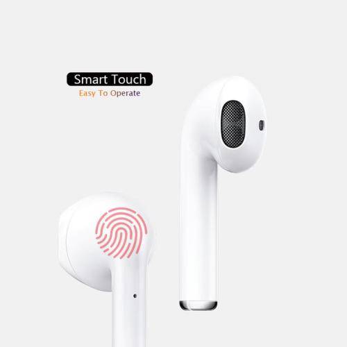 i12 TWS High QualityWireless Earphone Bluetooth 5.0 Touch Earbuds Headset With Charger Box  White