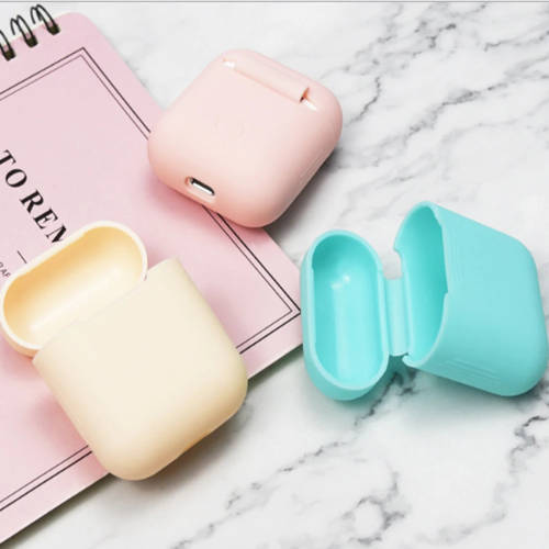 Handy Case Silicone Wireless Earphone Case For Earphones _Light Yellow Available