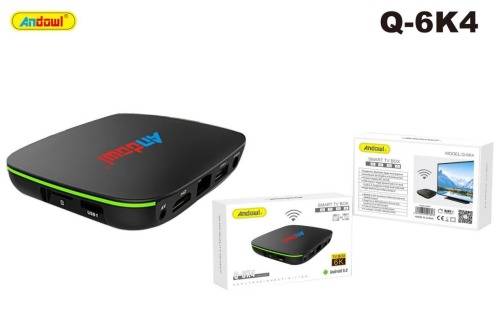Q-6K4 Smart Android TV Box 4GB Ram + 64 GB Internal Memory Storage