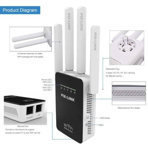 Generic Wireless WiFI Range Extender - Double the coverage of your WiFi with ease