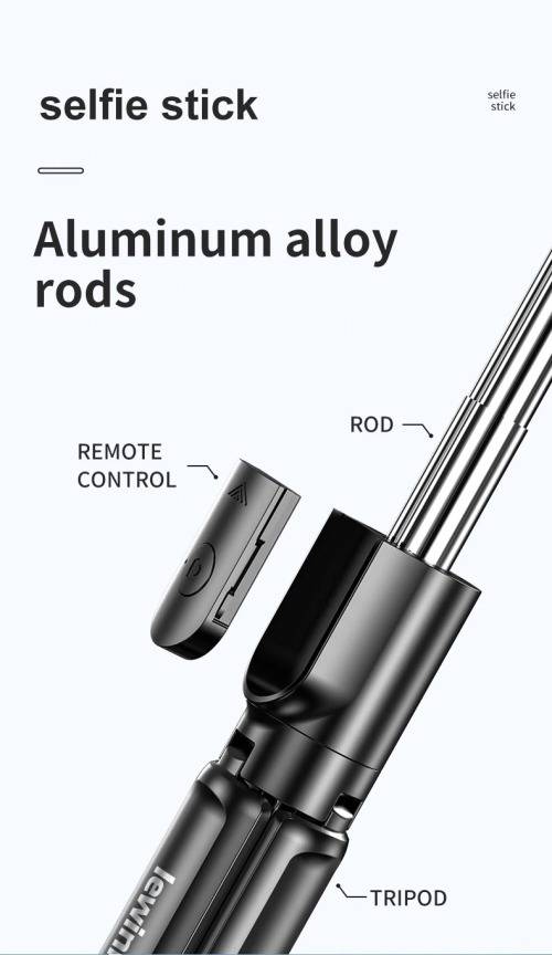 S03 Mini Selfie Stick Wireless Aluminum Alloy_Tripod