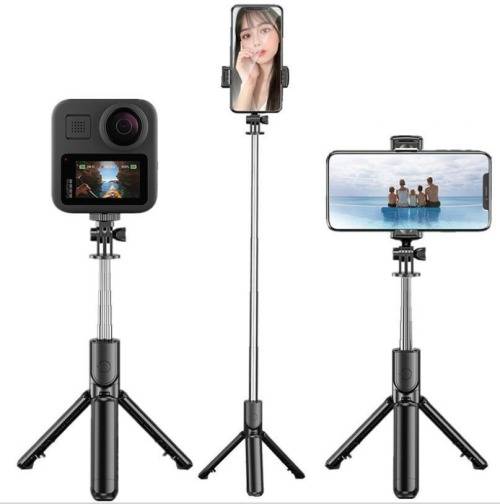 S03 Mini Selfie Stick Wireless Aluminum Alloy_Tripod