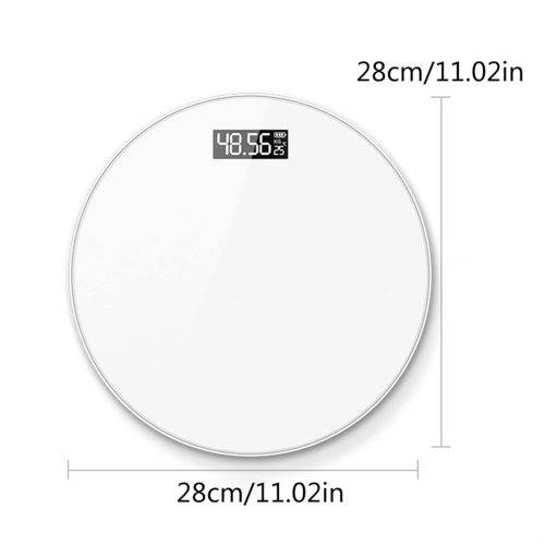 Round Tempered Glass LED Digital Weight Scale Electronic Scale Bath Scale
