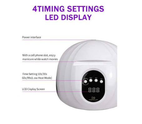 Nail Polish Dryer 150W UV LED Nail Dryer Light 57 LED