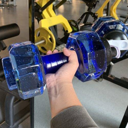 Dumbbell Set Gym Running Water Dumbbell Sports Water Bottle Large Capacity