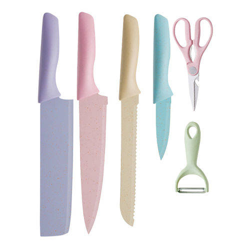 Kitchen Knives 6 PCS Cute Fruit Knife High Carbon Steel Kitchen Knife Set