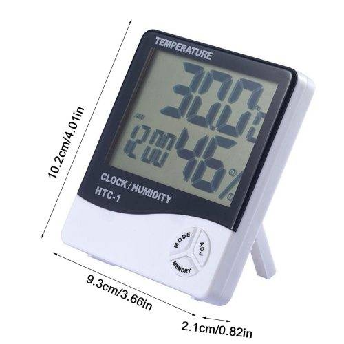 Temperature Humidity Meter And Clock
