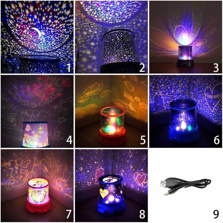 Bedroom Decor Projector Lamp Night Lights Star Projector LED Galaxy Light