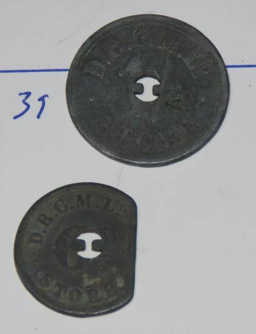 De Beers - Bultfontein Mine tokens (MB555B)
