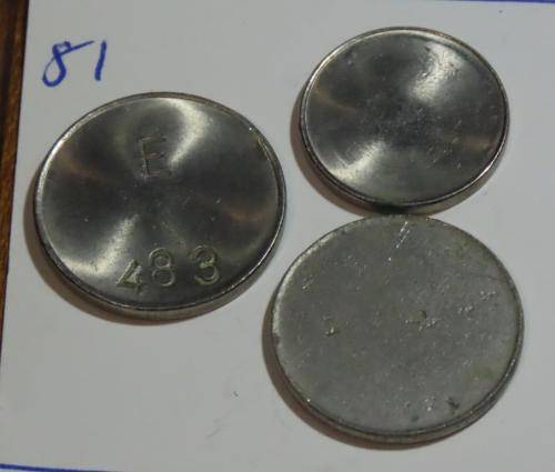 5c and 10c GPO HPK series tokens (MB850E) and 10c blank