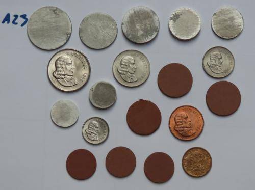 Previously unrecorded set of 2nd Decimal Union School tokens (50c to 1c)