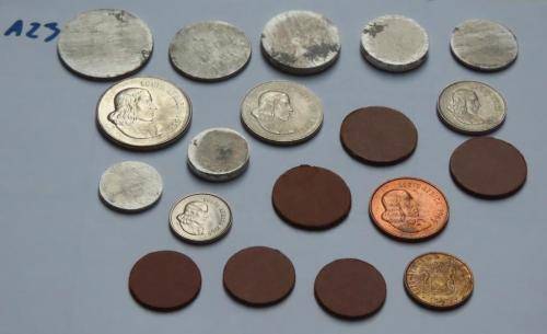 Previously unrecorded set of 2nd Decimal Union School tokens (50c to 1c)