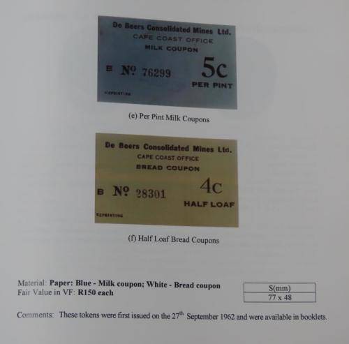 De Beers Mines Half Loaf token (MB555E)