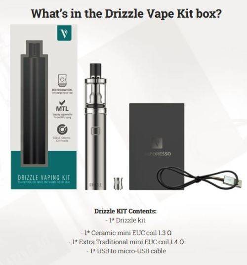 VAPORESSO DRIZZLE MTL (MOUTH-TO-LUNG)  KIT ** 100% AUTHENTIC **