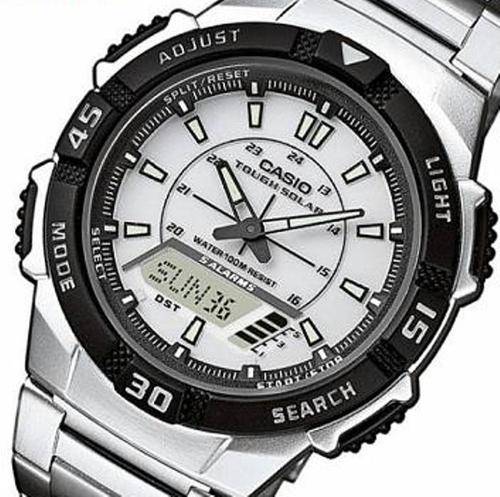 Brand New Casio Solar Powered Chronograph 100M WR Watch ** Never needs a battery **